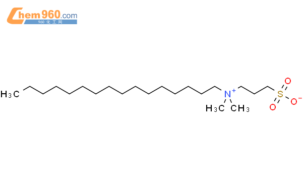 3-磺丙基十六烷基二甲基铵结构式图片|2281-11-0结构式图片