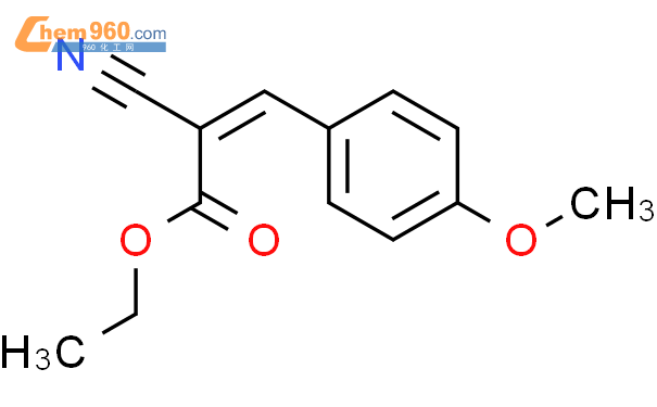 2-氰基-3-(4-甲氧基苯基)丙烯酸乙酯结构式图片|2286-29-5结构式图片