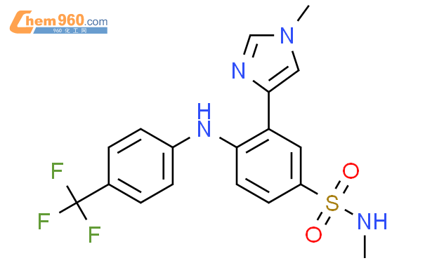 N-Methyl-3-(1-methyl-1H-imidazol-4-yl)-4-((4-(trifluoromethyl)phenyl)amino)benzenesulfonamide