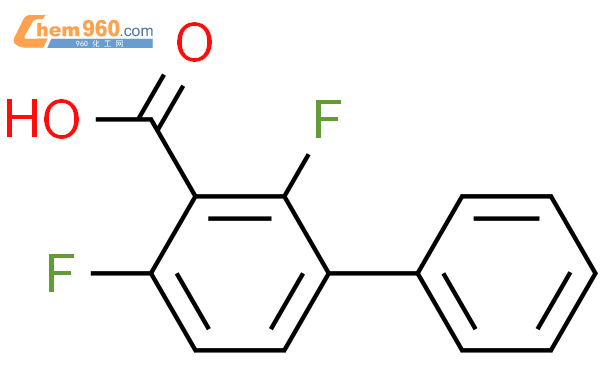 2,6-二氟-3-苯基苯甲酸结构式