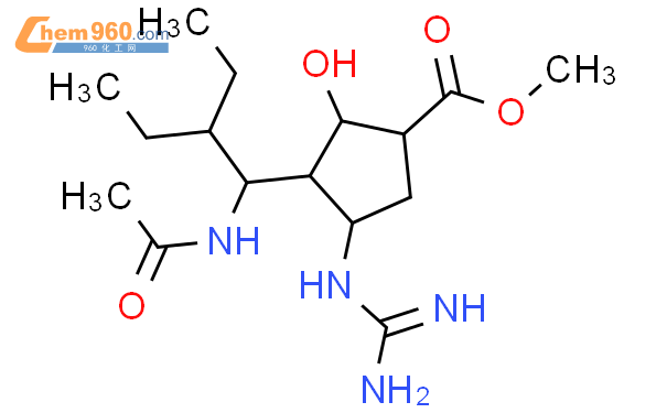 (1S,2S,3R,4R)-甲基 3-((R)-1-乙酰氨基-2-乙基丁基)-4-胍-2-羟基环戊烷羧酸
