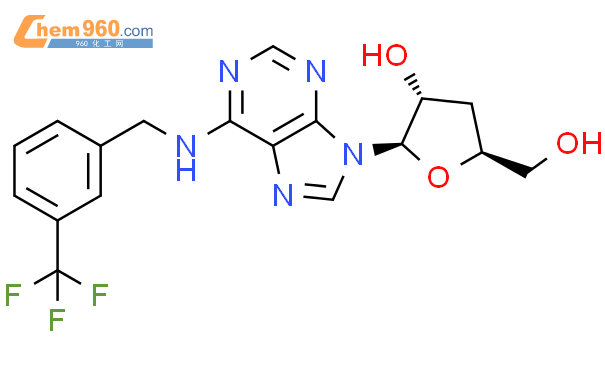 N6-(3-三氟甲基苄基)-3'-脱氧腺苷结构式图片|2305415-80-7结构式图片