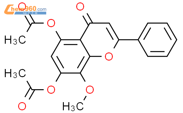 5,7-二羟基-8-甲氧基黄酮二乙酸酯/5,7-二乙酰氧基-8-甲氧基酮