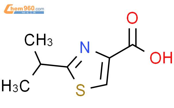 234445-61-5,2-异丙基-1,3-噻唑-4-甲酸化学式、结构式、分子式、mol – 960化工网