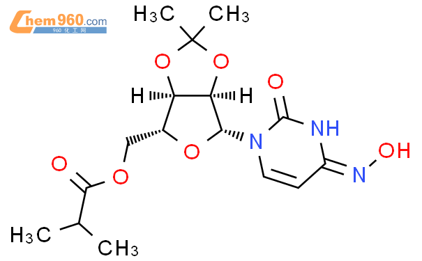 2',3'-O-(1-甲基亚乙基)-尿苷-4-肟-5'-(2-甲基丙酸酯)
