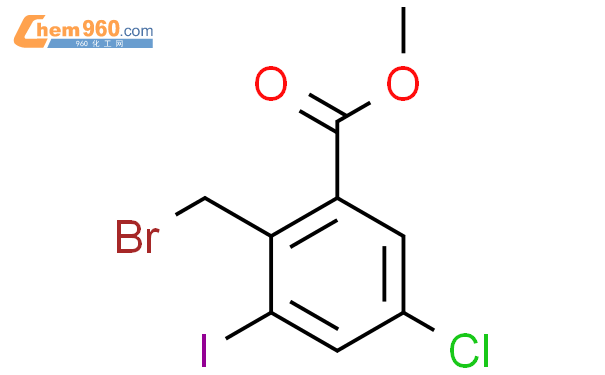 methyl 2-(bromomethyl)-5-chloro-3-iodobenzoate结构式图片|2387143-97-5结构式图片
