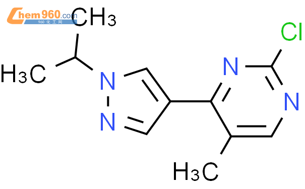 2-​氯代-​5-​甲基-​4-​[1-​(1-​甲基乙基)​-​1H-​吡唑-​4-​基]​-嘧啶结构式图片|2387765-45-7结构式图片
