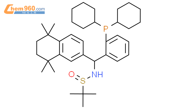 [S(R)]-N-[(S)-[2-(二环己基膦)苯基](5,6,7,8-四氢-5,5,8,8-四甲基-2-萘基)甲基]-2-叔丁基亚磺酰胺