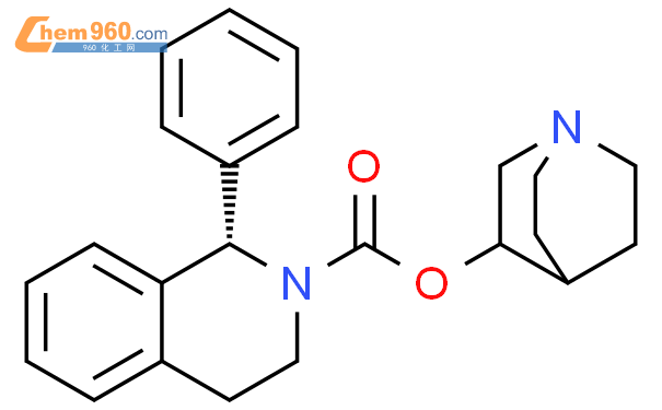 1-氮杂双环[2.2.2]辛烷-8-基-(1S)-1-苯基-3,4-二氢-1H-异喹啉-2-甲酸酯丁二酸盐 (索非那新琥珀酸盐)