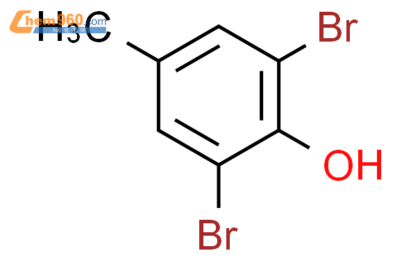 2,6-二溴-4-甲基苯酚结构式图片|2432-14-6结构式图片
