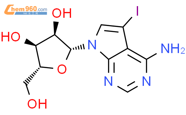 7H-Pyrrolo[2,3-d]pyrimidin-4-amine,5-iodo-7-b-D-ribofuranosyl-
