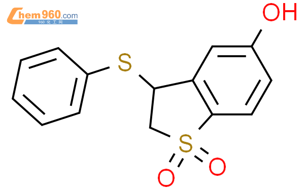 246169 79 9 Benzo b thiophene 5 ol 2 3 dihydro 3 phenylthio 1 1 dioxide化学式结构式分子式mol 960化工网