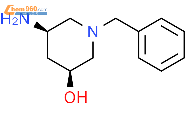 (3S,5R)-5-氨基-1-苄基-哌啶-3-醇结构式