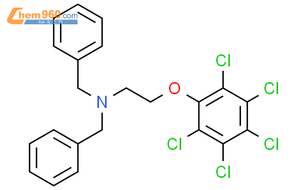 24733 99 1 Benzenemethanamine N [2 2 3 4 5 6 Pentachlorophenoxy Ethyl] N Phenylmethyl Cas号