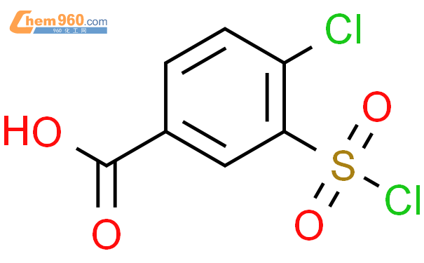 4-氯- 3 -（氯磺酰基）苯甲酸结构式图片|2494-79-3结构式图片