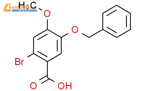 2-溴-5-苄氧基-4-甲氧基苯甲酸结构式图片|24958-42-7结构式图片