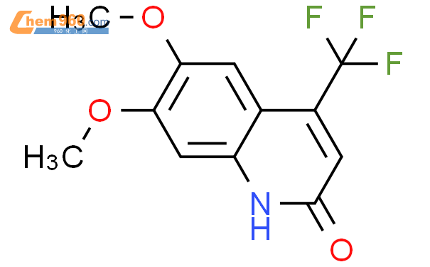 6,7-二甲氧基-4-(三氟甲基)喹啉-2(1H)-酮结构式图片|249736-95-6结构式图片