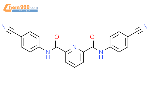 250343-09-0,2,6-Pyridinedicarboxamide, N,N'-bis(4-cyanophenyl)-化学式、结构式 ...