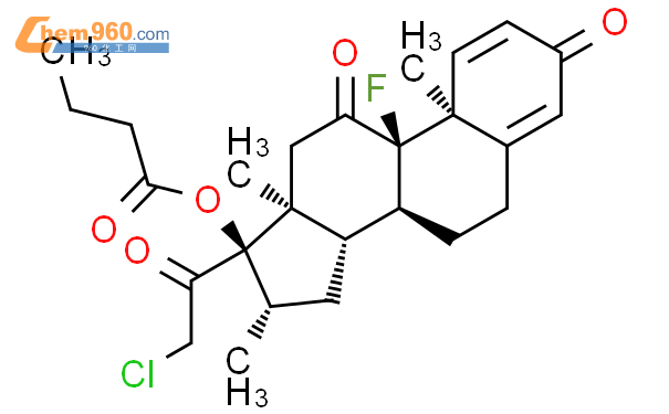 丁酸倍氯他松结构式图片|25122-57-0结构式图片