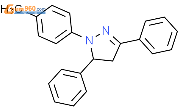 2515-55-1,2-(4-methylphenyl)-3,5-diphenyl-3,4-dihydropyrazole化学式、结构式、分子 ...