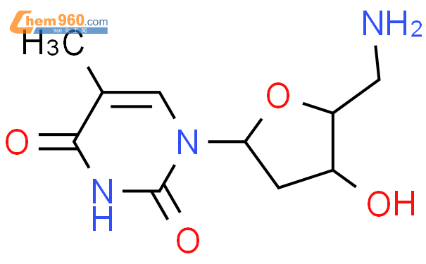 5-氨基-5-脱氧胸腺嘧啶脱氧核苷结构式图片|25152-20-9结构式图片