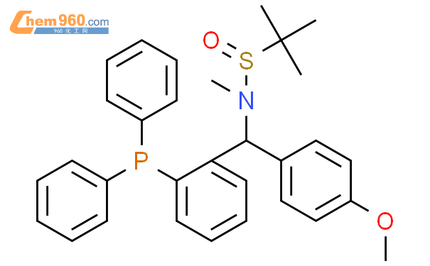 [S(R)]-N-[(S)-[2-(二苯基膦)苯基](4-甲氧基苯基)甲基]-N-甲基-2-叔丁基亚磺酰胺