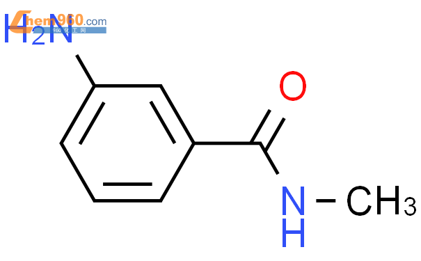 3-氨基-N-甲基苯甲酰胺结构式图片|25900-61-2结构式图片