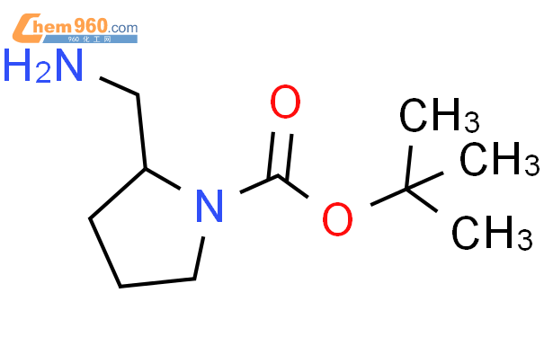 (R)-2-氨甲基-1-N-Boc-吡咯烷结构式图片|259537-92-3结构式图片