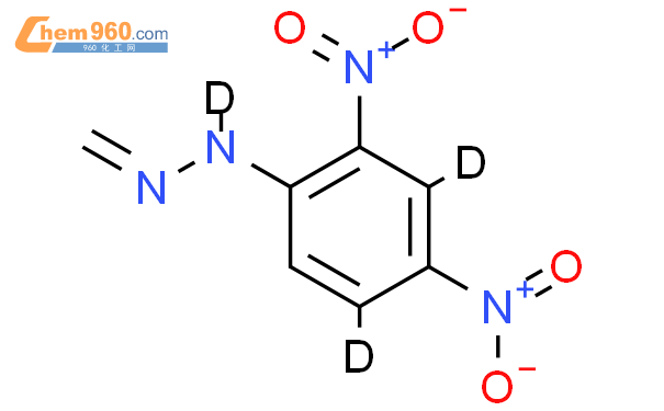 甲醛2,4-二硝基苯肼-3,5,6-d3結構式圖片|259824-50-5結構式圖片