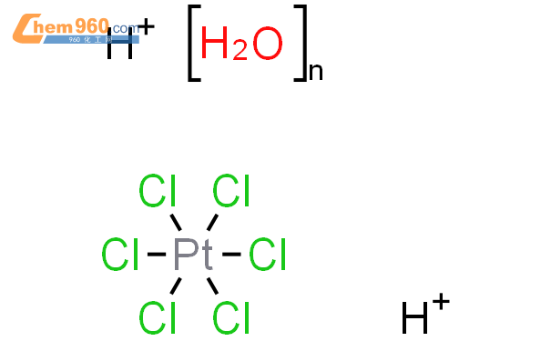 六氯铂(Ⅳ)酸水合物结构式图片|26023-84-7结构式图片