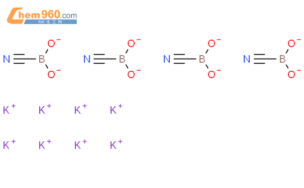 四氰合硼酸钾结构式图片|261356-49-4结构式图片