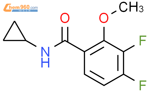 N-环丙基-​3.​4-​二氟-​2-​甲氧基-苯甲酰胺结构式图片|2643368-43-6结构式图片