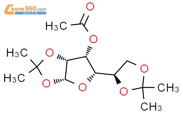 3-O-acetyl-1,2:5,6-di-O-isopropylidene-α-D-gulofuranoside结构式图片|26775-14-4结构式图片