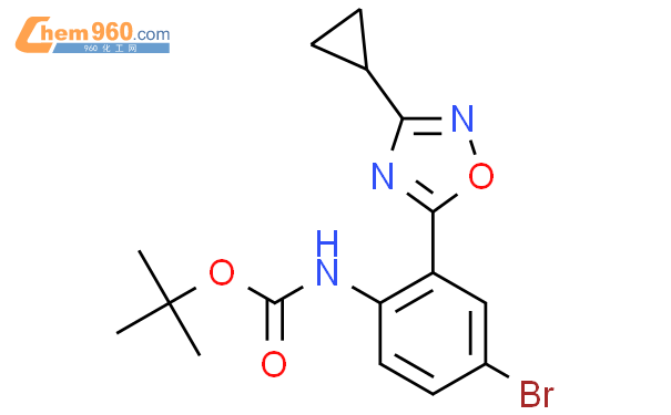 Tert Butyl N Bromo Cyclopropyl Oxadiazol Yl Phenyl Carbamatecas