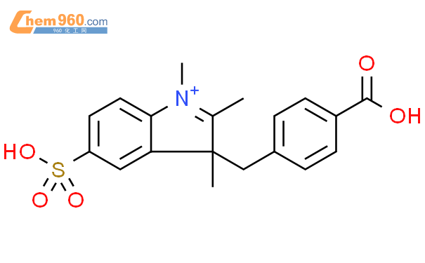 3H-Indolium, 3-[(4-carboxyphenyl)methyl]-1,2,3-trimethyl-5-sulfo-