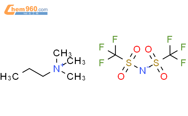 bis(trifluoromethylsulfonyl)azanide;trimethyl(propyl)azanium结构式图片|268536-05-6结构式图片