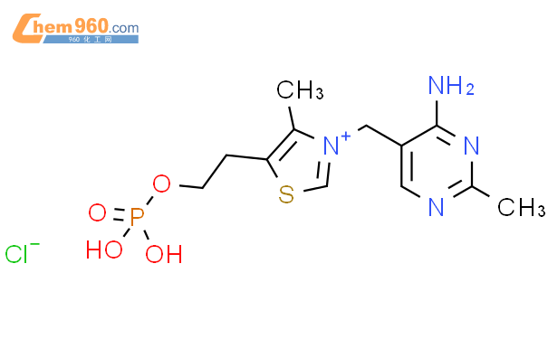 273724-21-3,3-[(4-氨基-2-甲基-5-嘧啶基)甲基]-4-甲基-5-[2-(膦酰氧基)乙基]-噻唑氯化物二水合物化学式、结构 ...