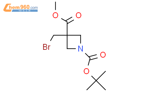 Tert Butyl Methyl Bromomethyl Azetidine Dicarboxylate Mol