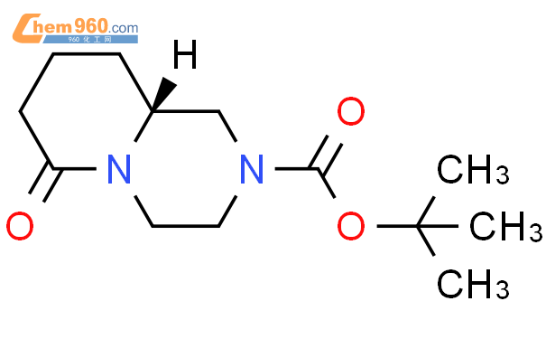 (R)-6-氧代-八氢吡啶并[1,2-a]吡嗪-2-羧酸叔丁酯结构式