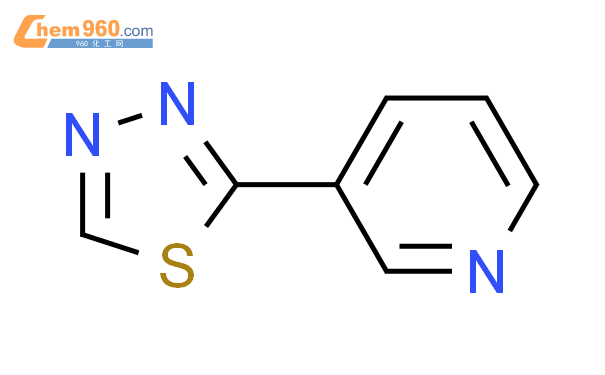 28036-90-0,Pyridine, 3-(1,3,4-thiadiazol-2-yl)-化学式、结构式、分子式、mol – 960化工网