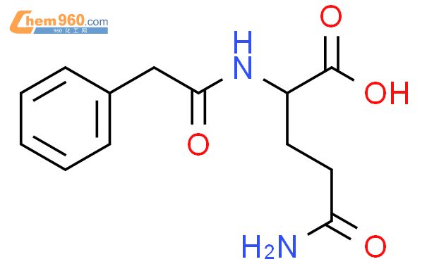 N2-(2-苯乙酰基)-L-谷氨酰胺结构式图片|28047-15-6结构式图片