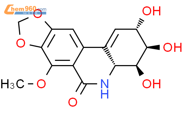 2,3,4-trihydroxy-7-methoxy-(2S,3R,4S,4aR)-2,3,4,6-tetrahydro[1,3]dioxolo[4,5-j]phenanthridin-6-one
