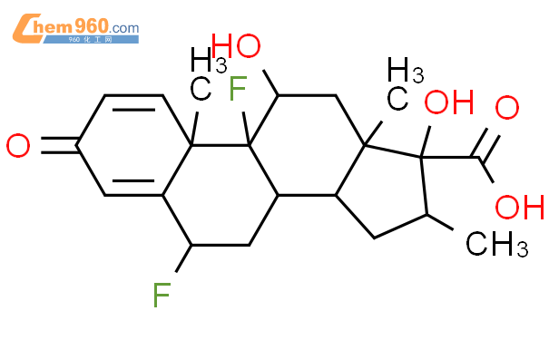 6,9-二氟-11,17-二羟基-16-甲基-3-氧代雄甾-1,4-二烯-17-羧酸