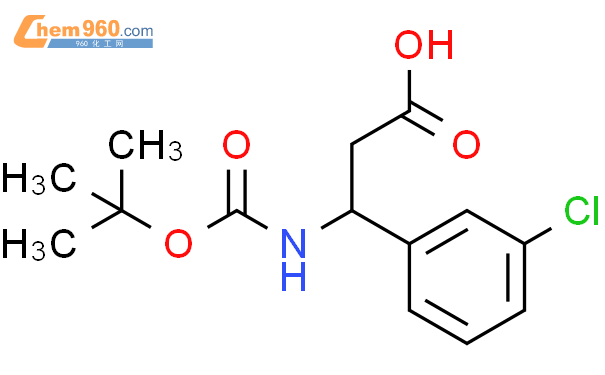 N-Boc-3-氨基-3-(3-氯苯基)丙酸