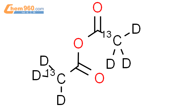 乙酸酐-2,2′-13c2,d6結構式圖片