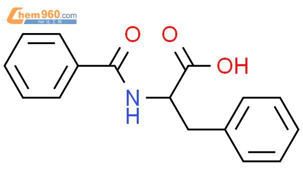 苯甲酰基-DL-苯丙氨酸结构式图片|2901-76-0结构式图片