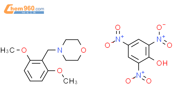 29175-70-0_2,4,6-trinitrophenol - 4-(2,6-dimethoxybenzyl)morpholine (1: ...