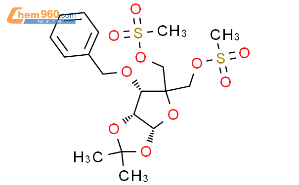3-氧-苄基-4-碳(甲磺酰基氧甲基-5-氧-甲磺酰基-1,2-氧-异亚丙基-Α