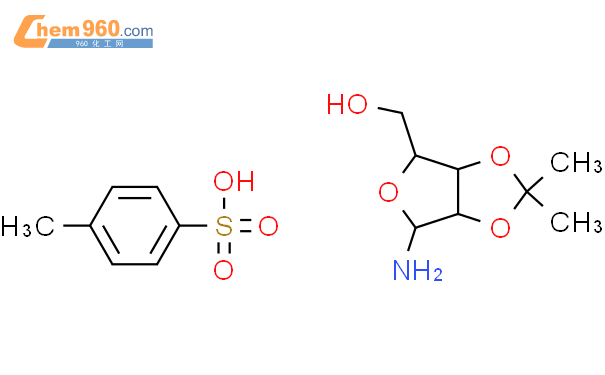 2,3-o-Isopropylidene-beta-D-ribofuranosylamine p-toluenesulfonate salt