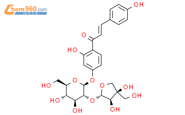 异甘草素-4'-O-芹糖(1→2)葡萄糖苷